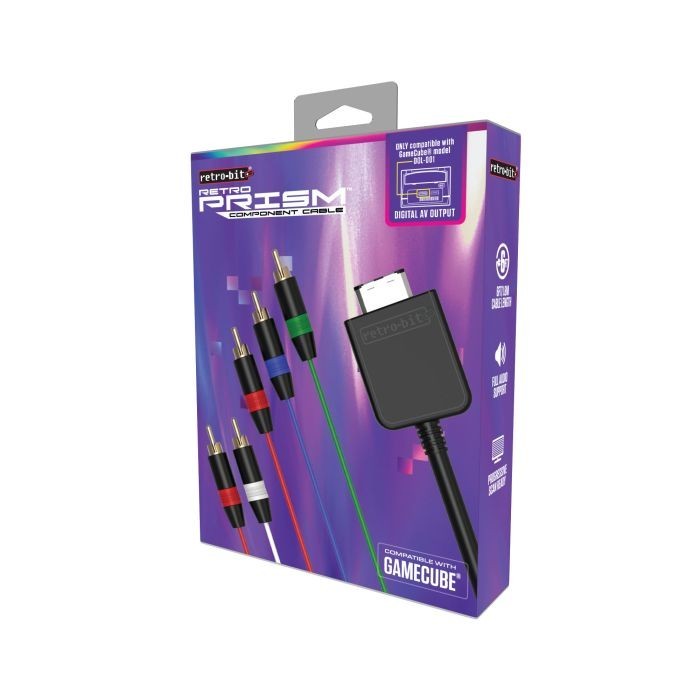 Retro-Bit Prism Component Cable GameCube DOL-001 HD Component YPbPr NEW