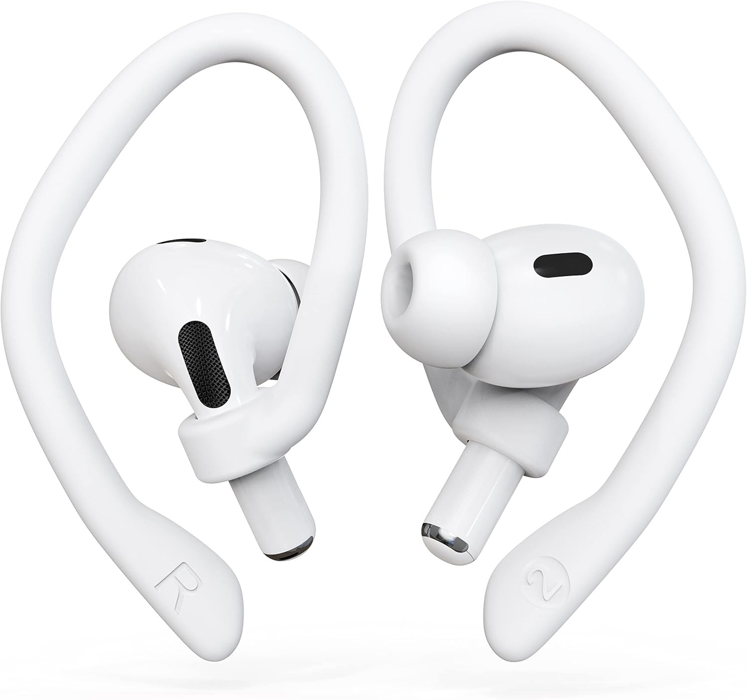 [2 Pairs] Ear Hooks for Airpods Pro 2 & 1, Airpods 4 & 3 & 2 & 1, Airpod Ear Ho
