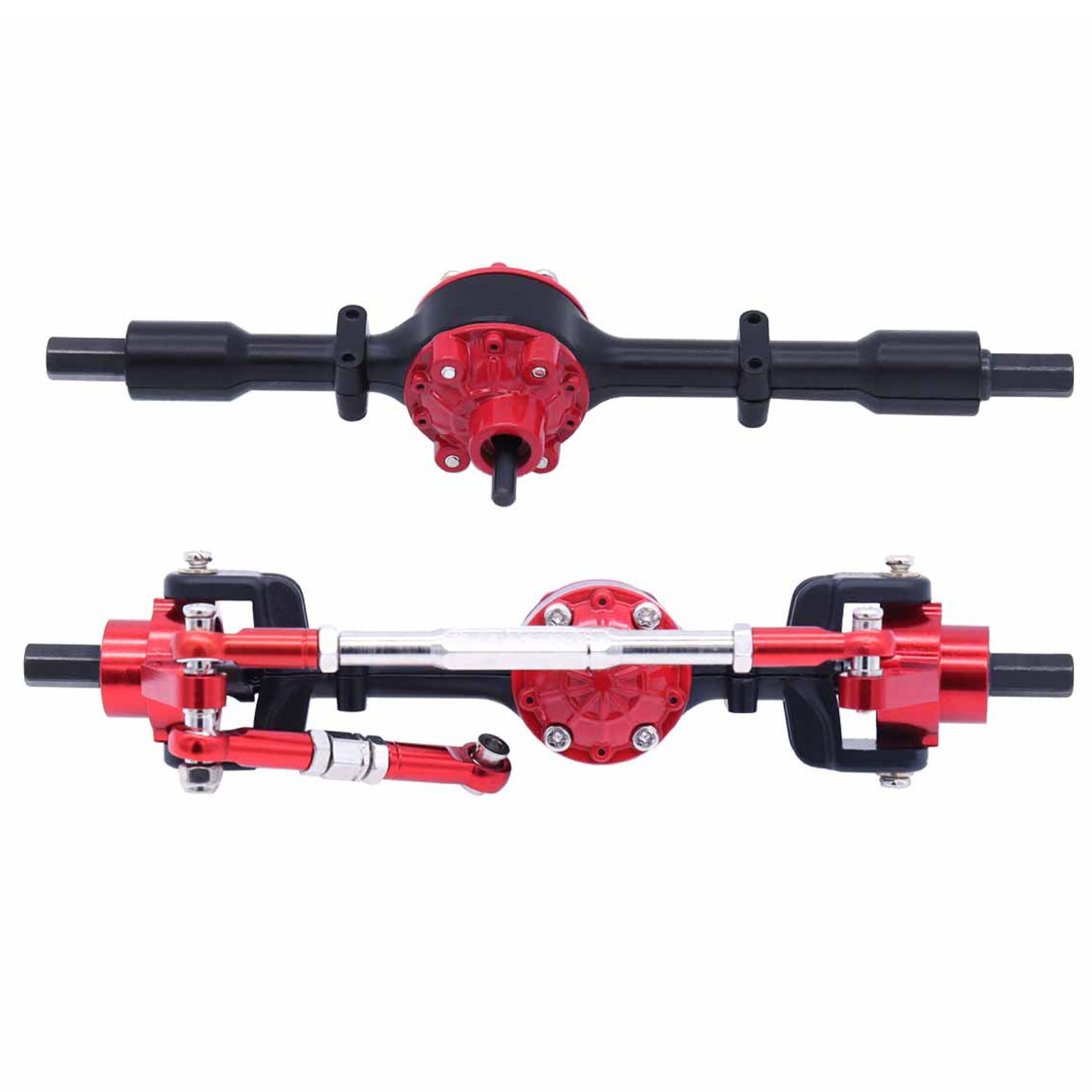 1/16 RC Car Upgrade Metal Front + Rear Axle Kit for WPL C14 C24 B14 B24 B16 B36