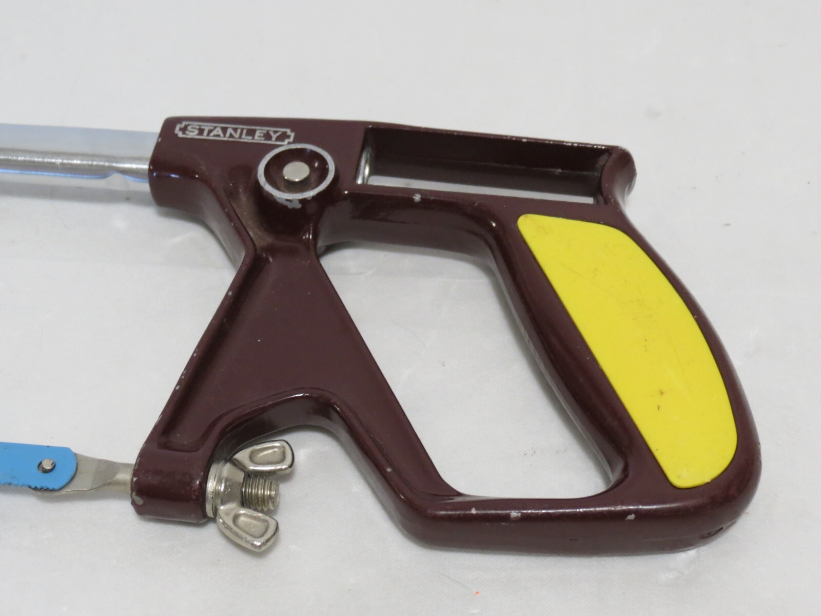 Vintage Stanley No. 408 Hacksaw Push Button Adjustment Nice Condition