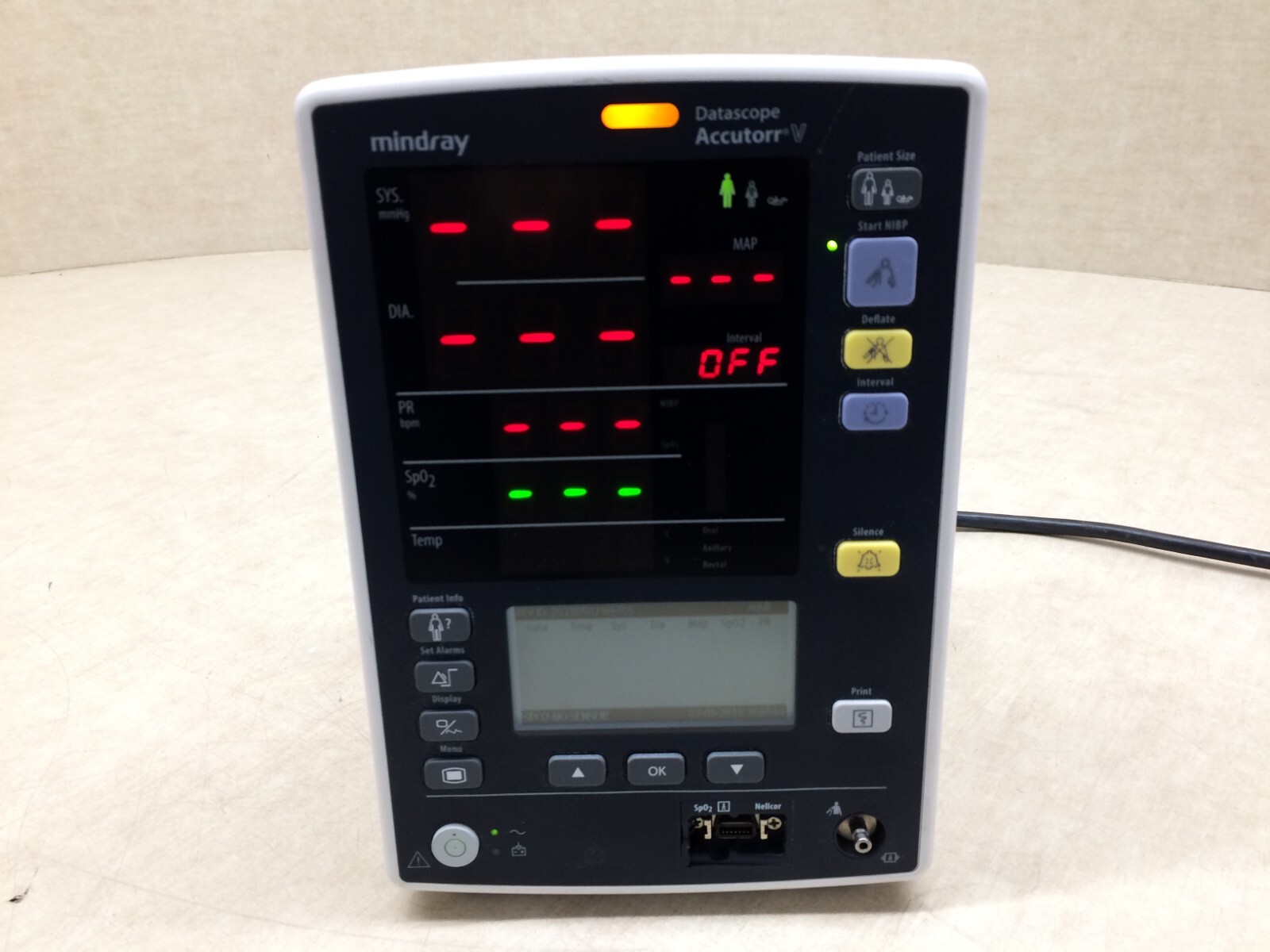 Mindray Data Scope Accutorr V Monitor AccutorrV 0998-00-2000