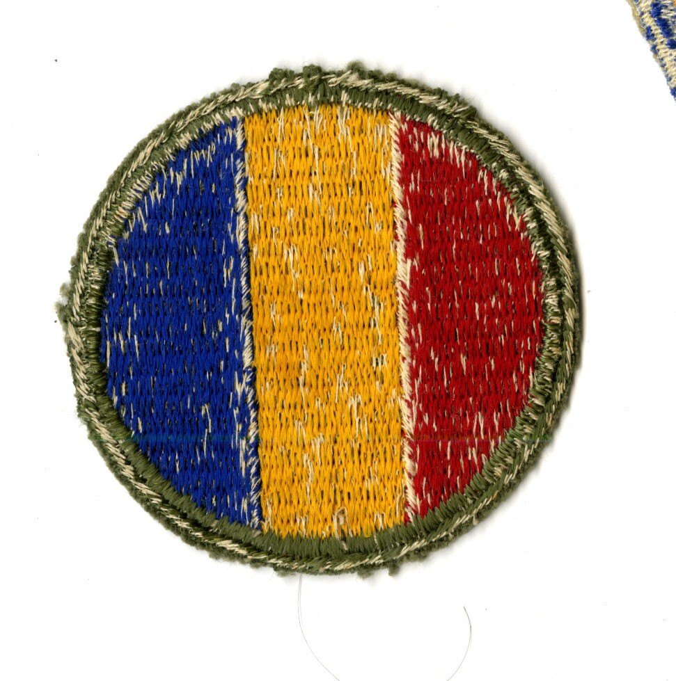 Replacement and Schools Command White Back Patch WWII Original