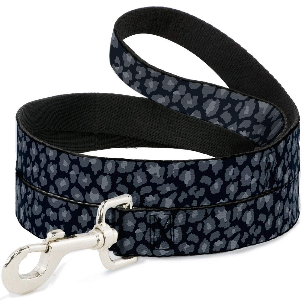 Dog Leash Leopard Grays 6 Feet Long 1.0 Inch Wide Durable Walking Lead