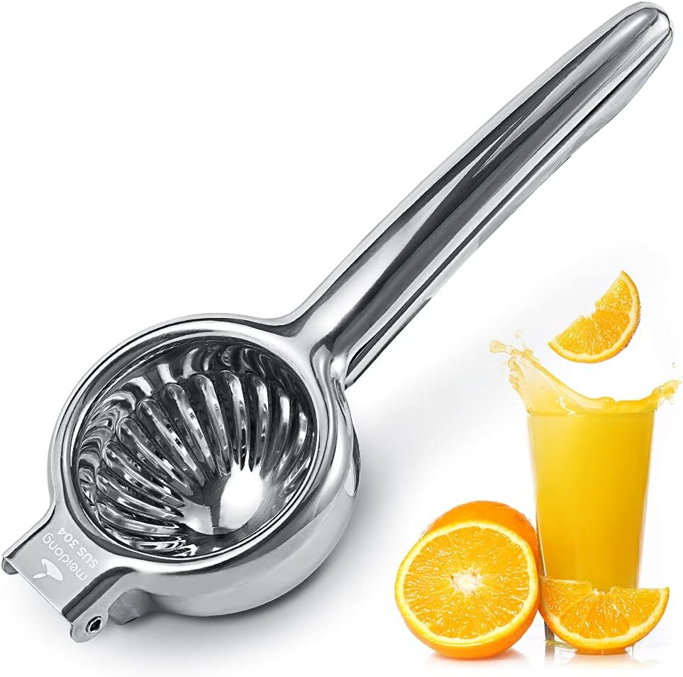 Upgraded Lemon Squeezer Super Stainless Steel 304 Hand Press Juicer