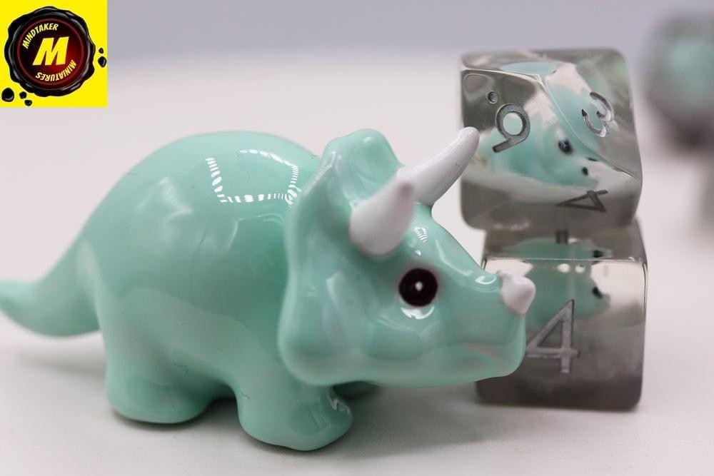 Baby Triceratops RPG Dice Set - #fbg2310 - RPG