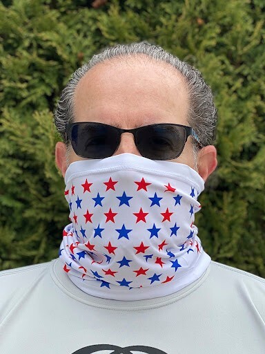 Neck Gaiter Face Mask Fishing Sun Headwear Protection USA Stars