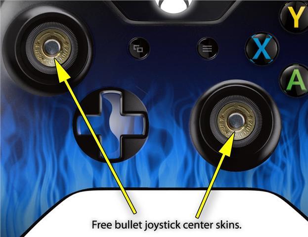 Fire Blue Skin for XBOX One Controller
