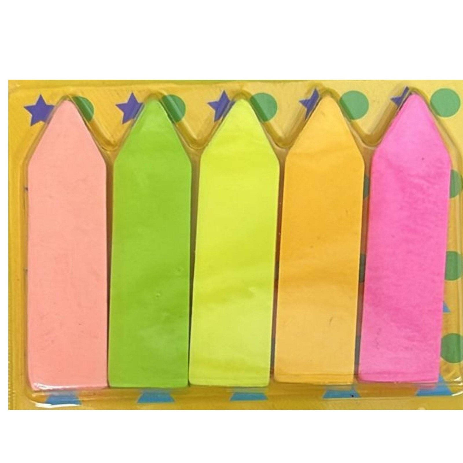 1.7″ × 0.5″ STAPRO Neon Stick-On Flag Notes :10CT