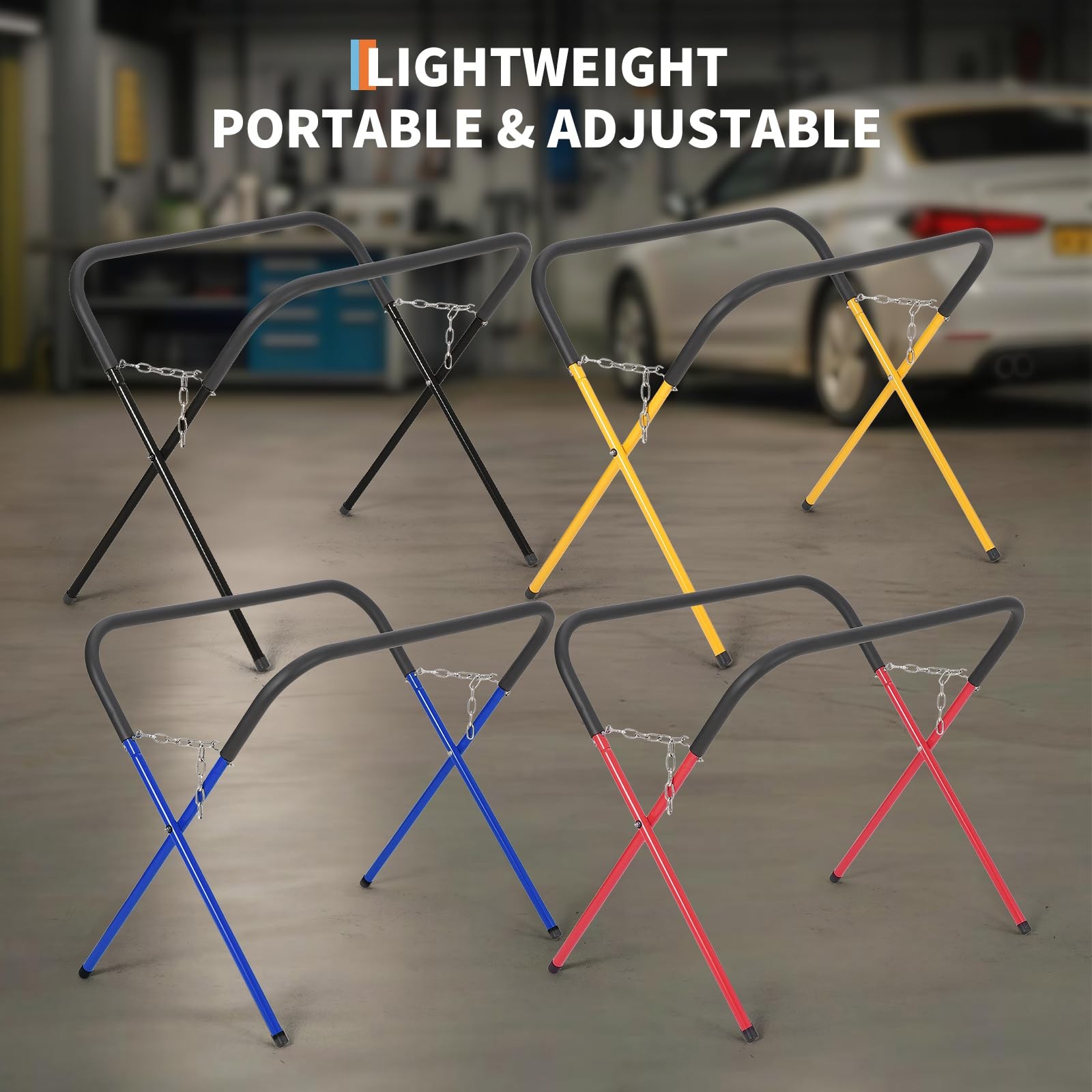 Heavy Duty Portable Workbench 500 lb Capacity Folding Work Stand for Garage