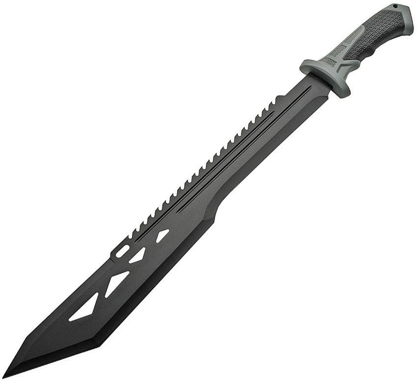 China Made Machete Stainless Steel Blade Rubberized Synthetic Handle - 926936-BK