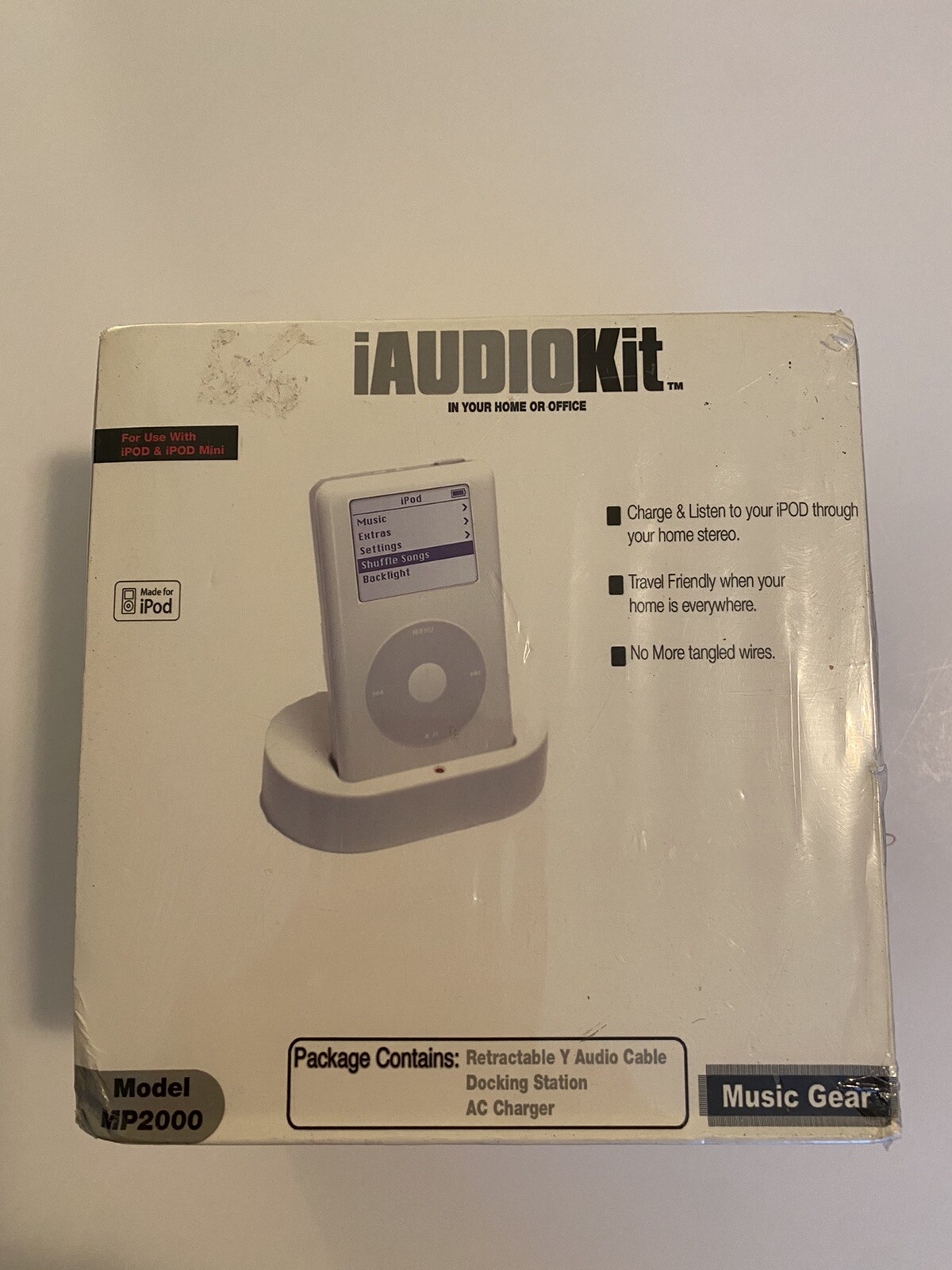 Music Gear I Audio Kit Model MP2000 Apple Ipod And iPod Mini Charging Dock NIB