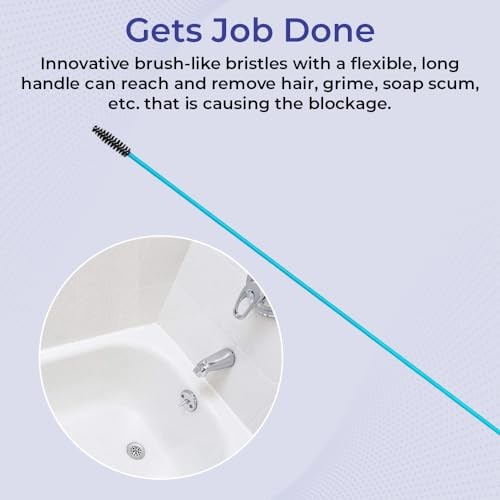 Flexible Drain Cleaning Sticks | Quickly Removes Clogs | Effective in Sinks,