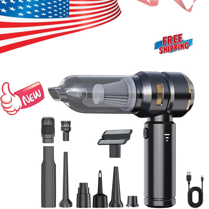 Handheld Cordless Car Vacuum Powerful Suction Rechargeable Portable Dust Cleaner