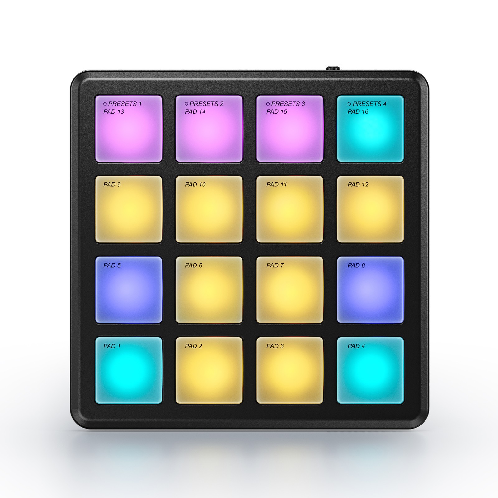 Donner STARRYPAD MINI Drum Machine 16 Pads Beat Maker Note Pad Controller