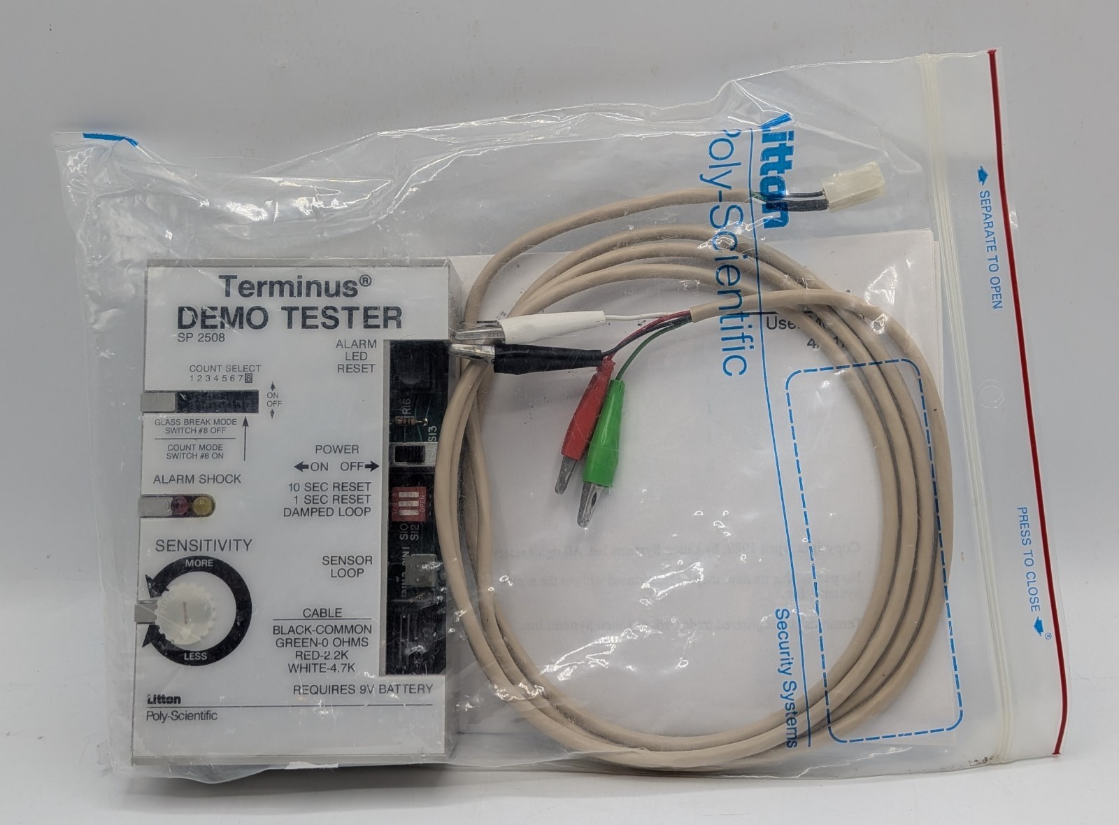 Litton Terminus Demo Tester SP 2508 Security Alarm Sensor System Testing