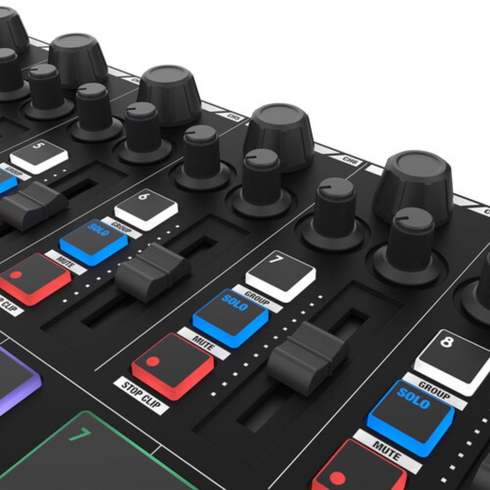 Reloop Keypad Pro USB-MIDI Controller w/ Auray FP-P1L Universal Piano Pedal Kit