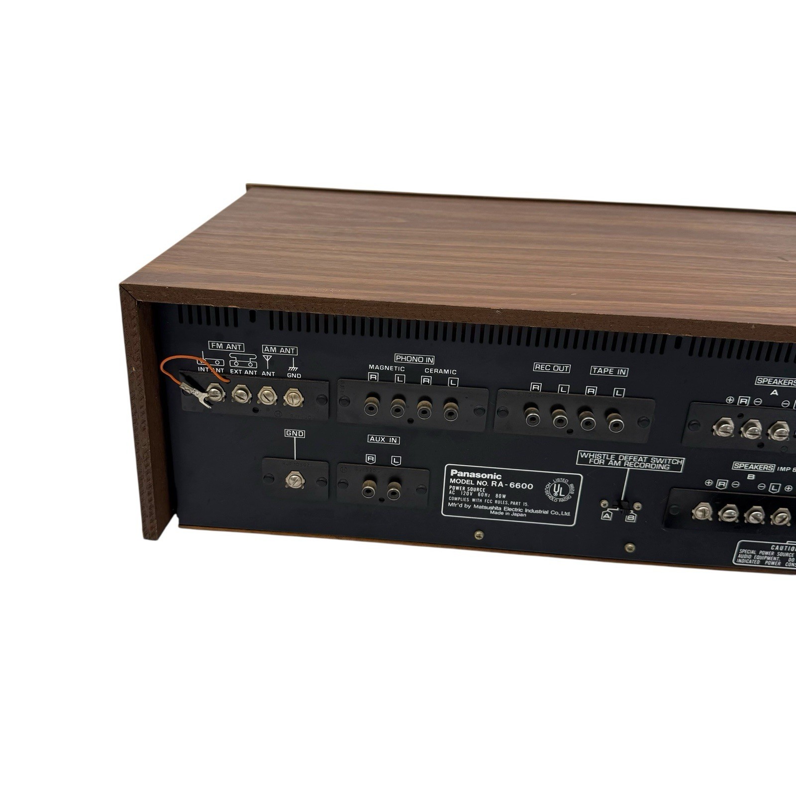 Vintage Panasonic RA-6600 8 Track Stereo Recorder Receiver- Read Description