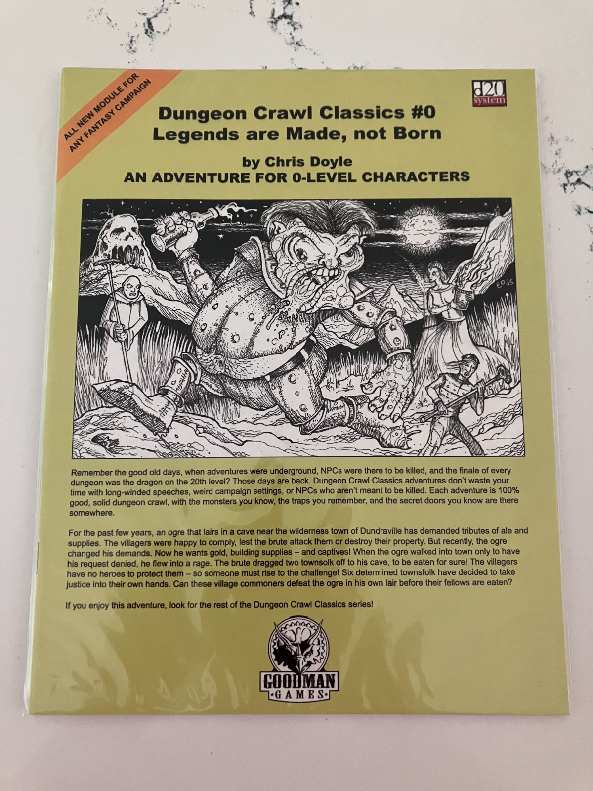 DUNGEON CRAWL CLASSICS DCC - LEGENDS ARE MADE NOT BORN 2005 D20 RPG D&D AD&D