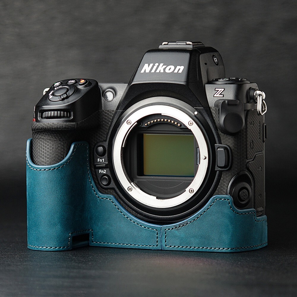For Nikon Z8 Case Genuine Real Leather Half Camera Case Bag Cover