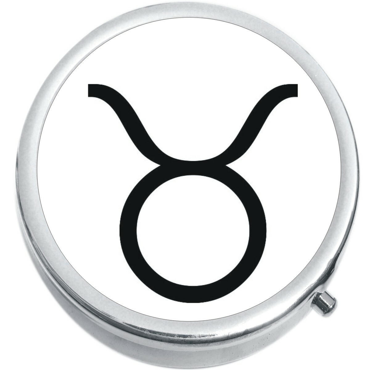 Taurus Zodiac Medicine Vitamin Compact Pill Box