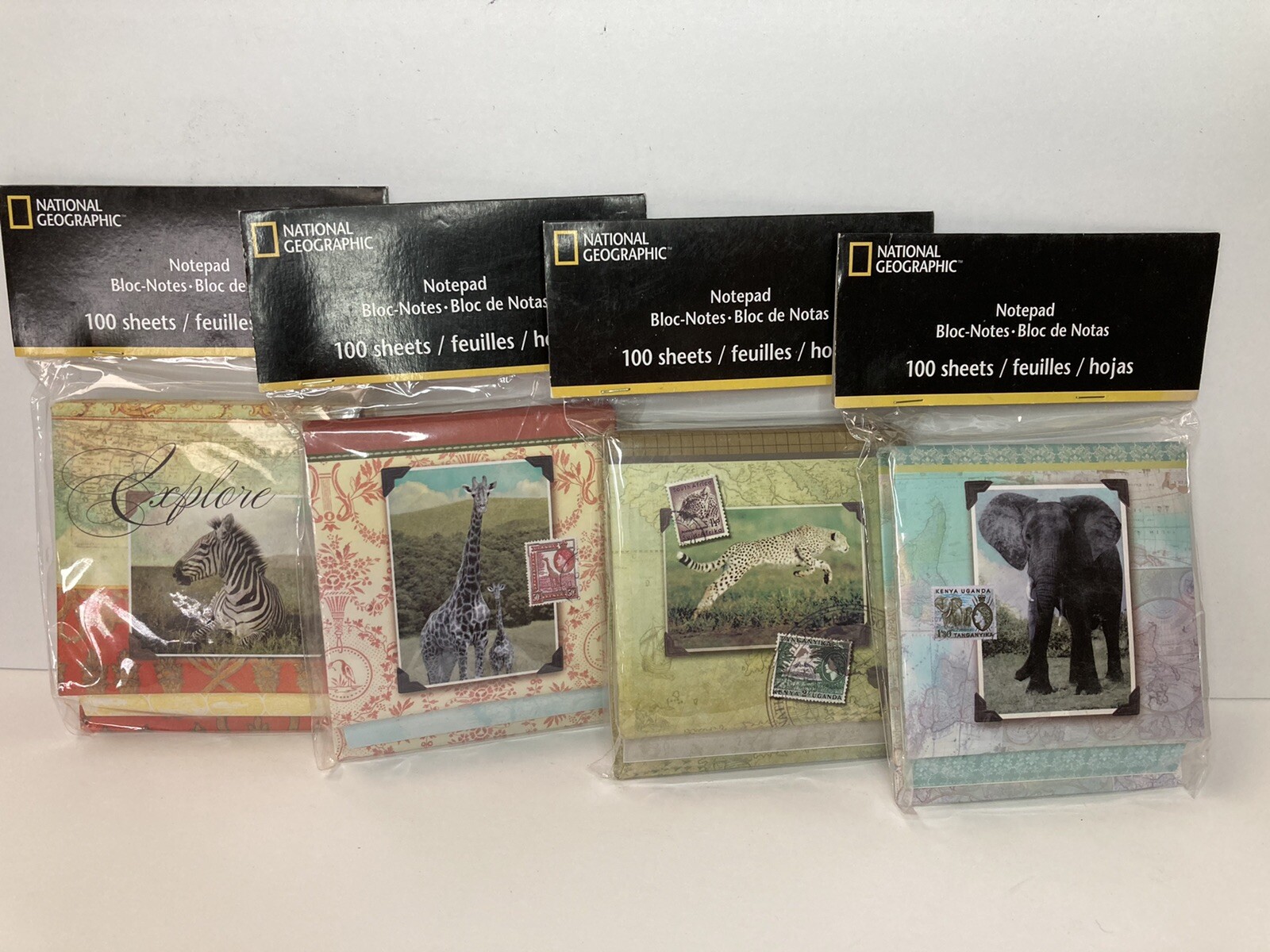 National Geographic Note Pads 100 Sheets Desk Car Purse CHOOSE YOUR ANIMAL