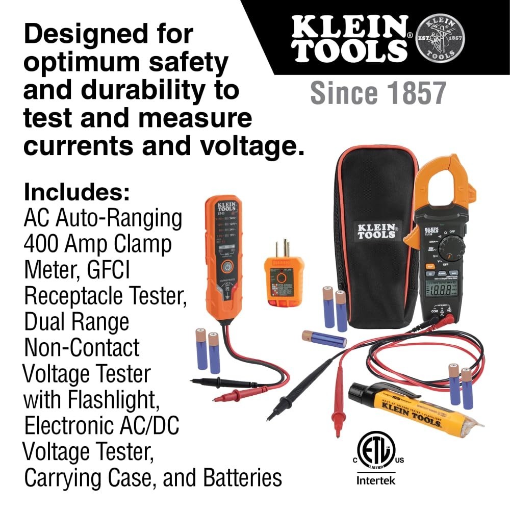 Complete Electrical Set with Clamp Meter & Detectors