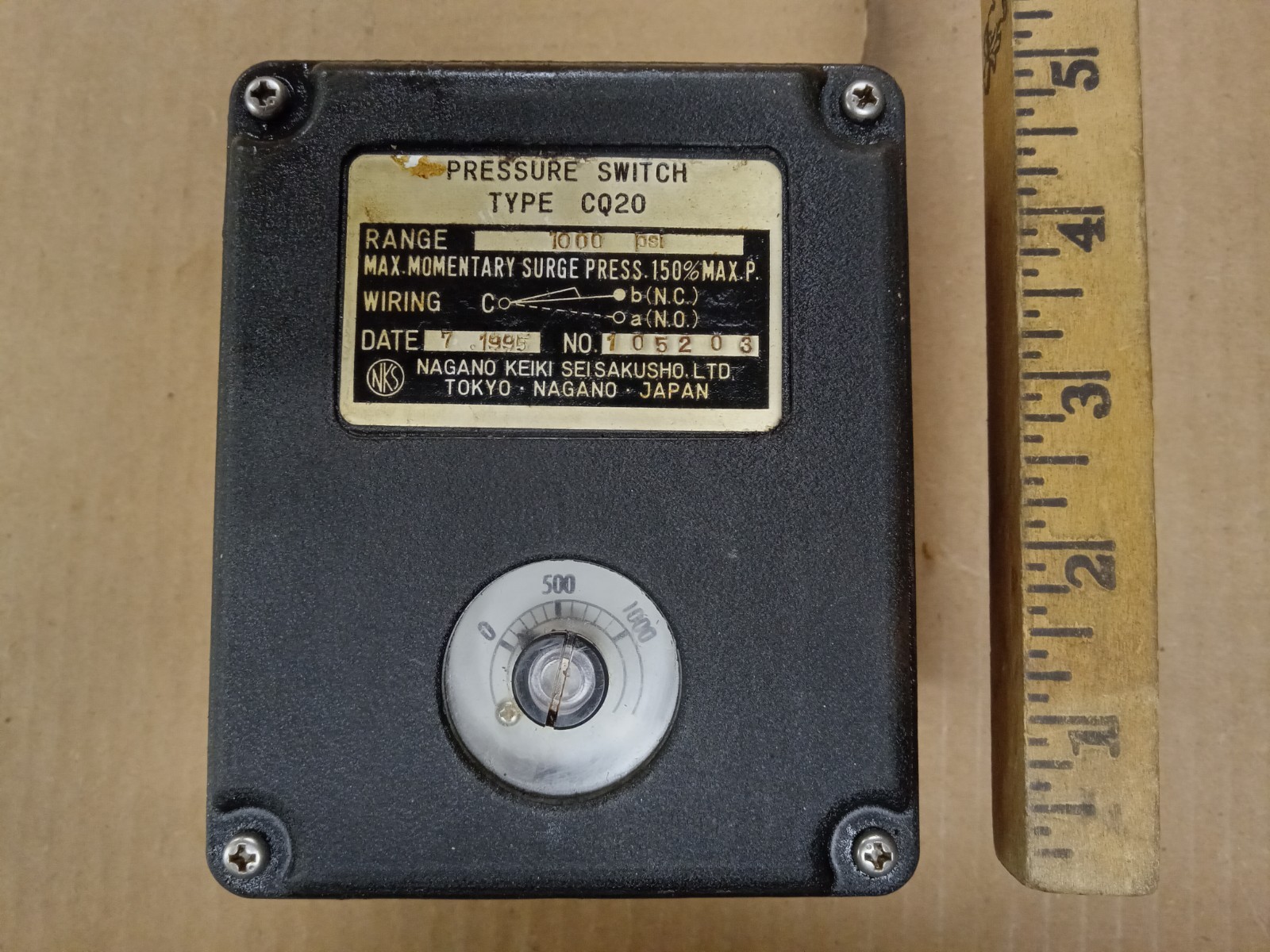NKS Pressure Switch Type CQ20