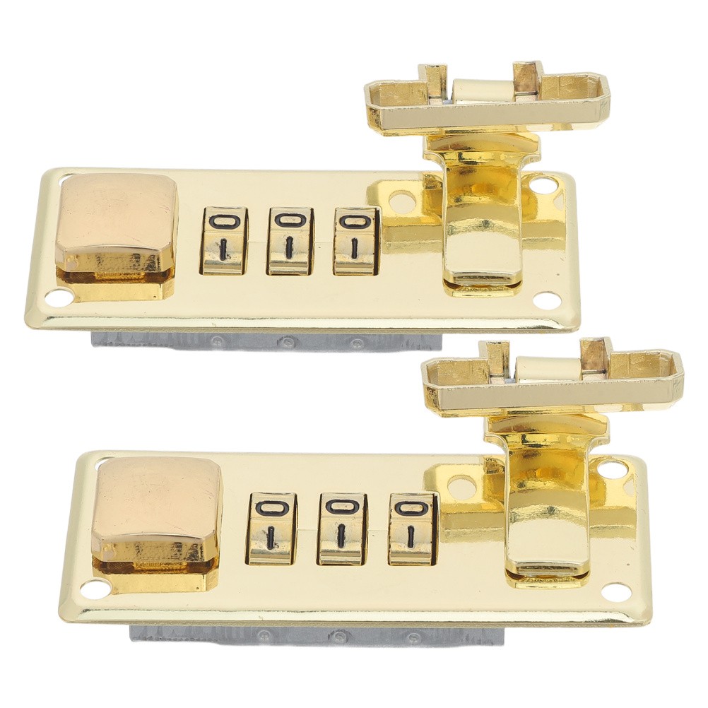 2 Pcs Locking Briefcase Combination Suitcase Locks 3 Digit Password Latch
