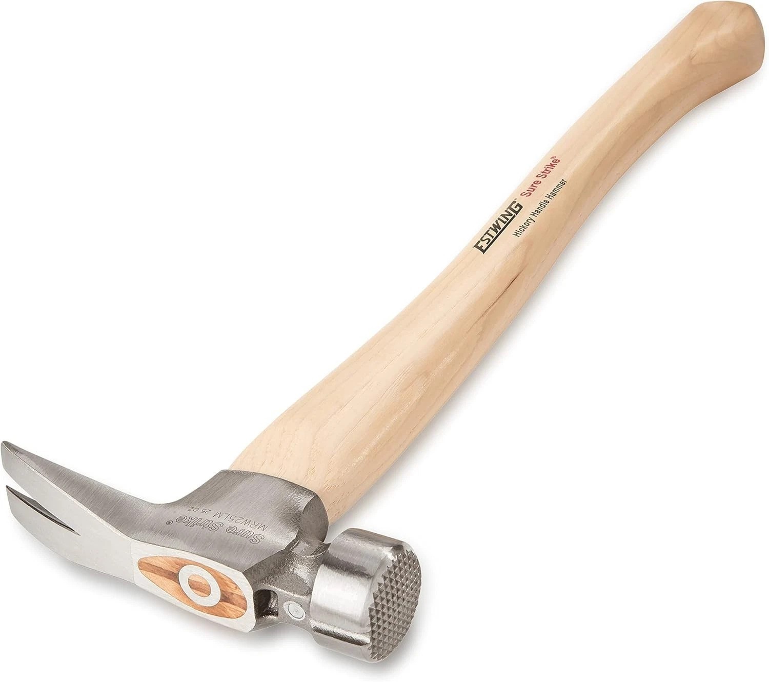 Milled Face Rip Claw Hammer - 25 oz Hickory Handle