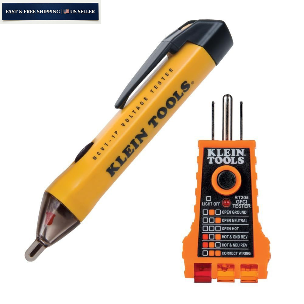 Klein Tools NCVT1PKIT Electrical Tester Kit with One Size, Green,Red