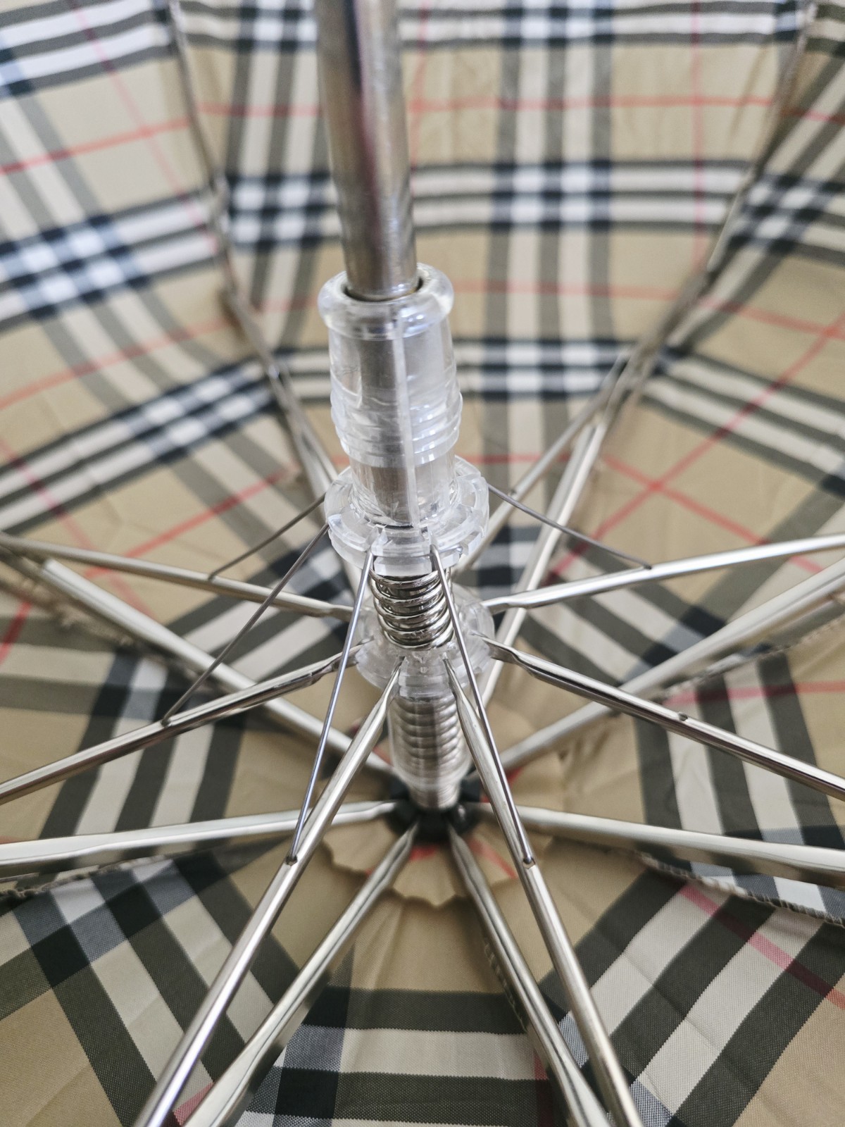 Burberrys Folding Umbrella Nova Check Classic Beige