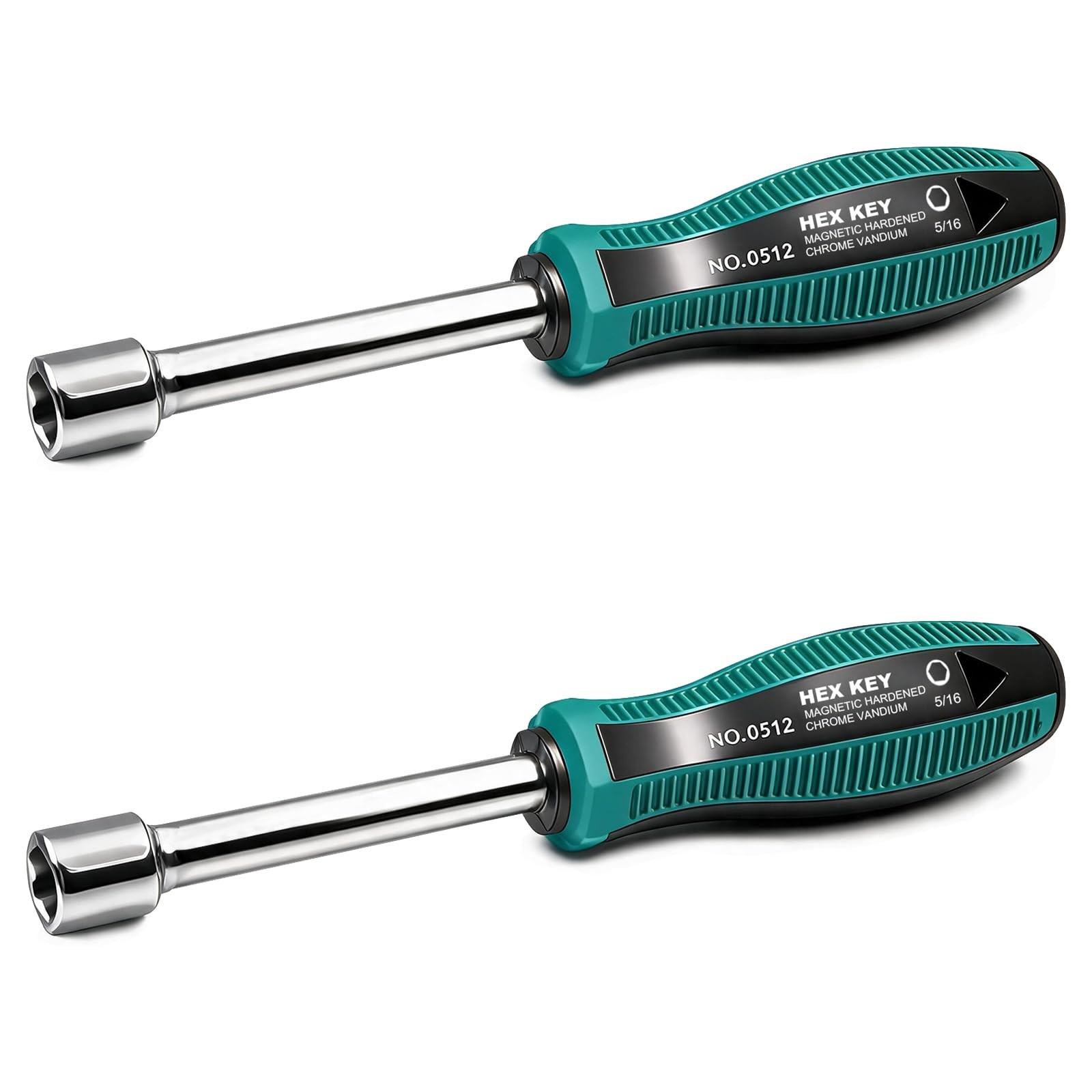 5/16 Inch Hex Nut Driver, Socket Wrench Screwdriver, For Auto Repair,2pcs