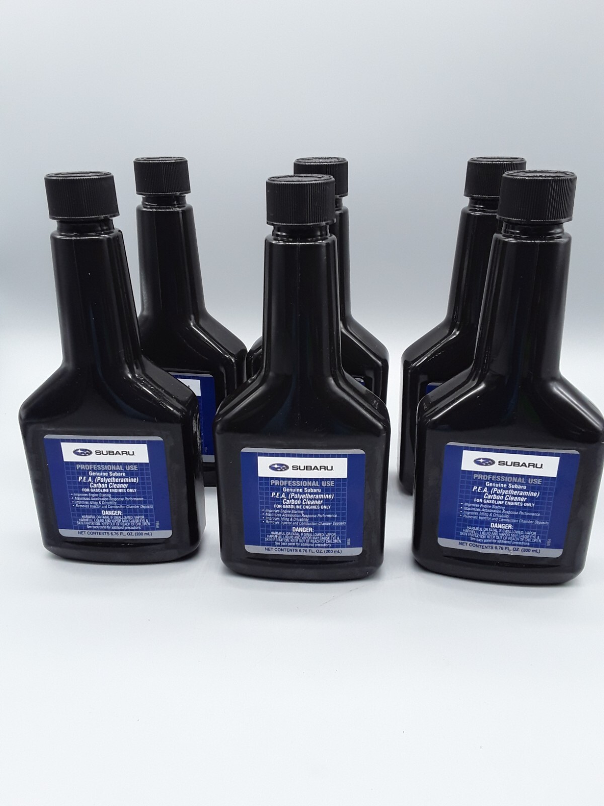 6 Pack SUBARU P.E.A. ( Polyetheramine) Carbon Cleaner , 6.76 Fl Oz