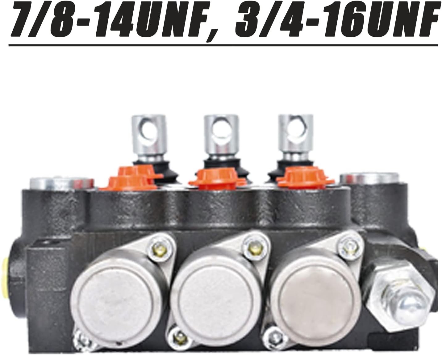 Hydraulic Directional Control 3 Spool Valve 11GPM Double Acting Adjustable US