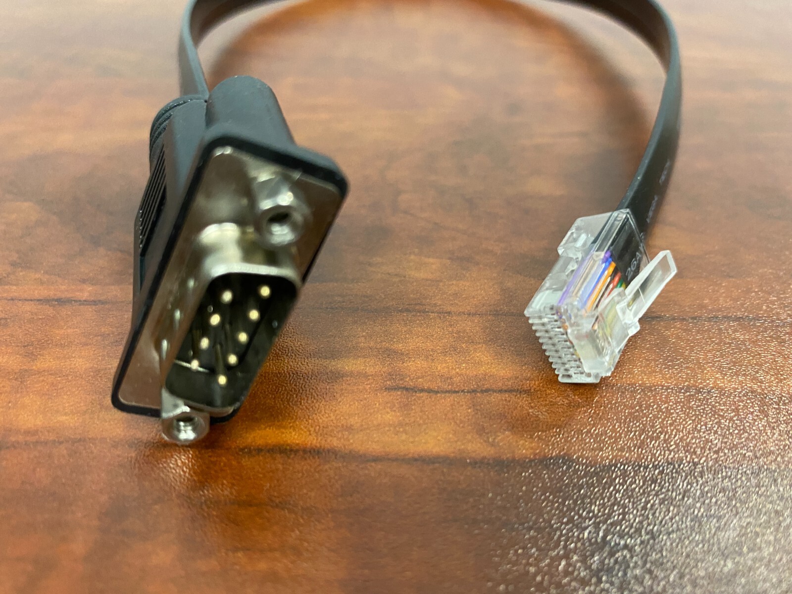 High Quality POS cable VEGA TECH DB9 RS232 male to RJ45 E189529 AWM 20251 60 ºC