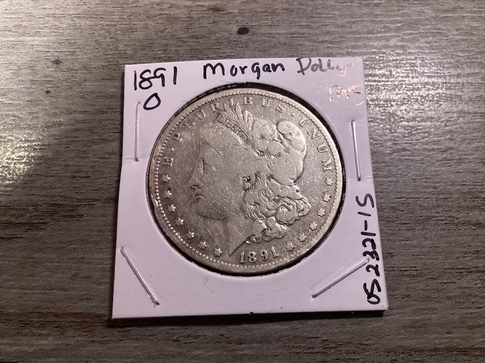 1891 O Morgan Silver Dollar from New Orleans Mint 052321 15dk