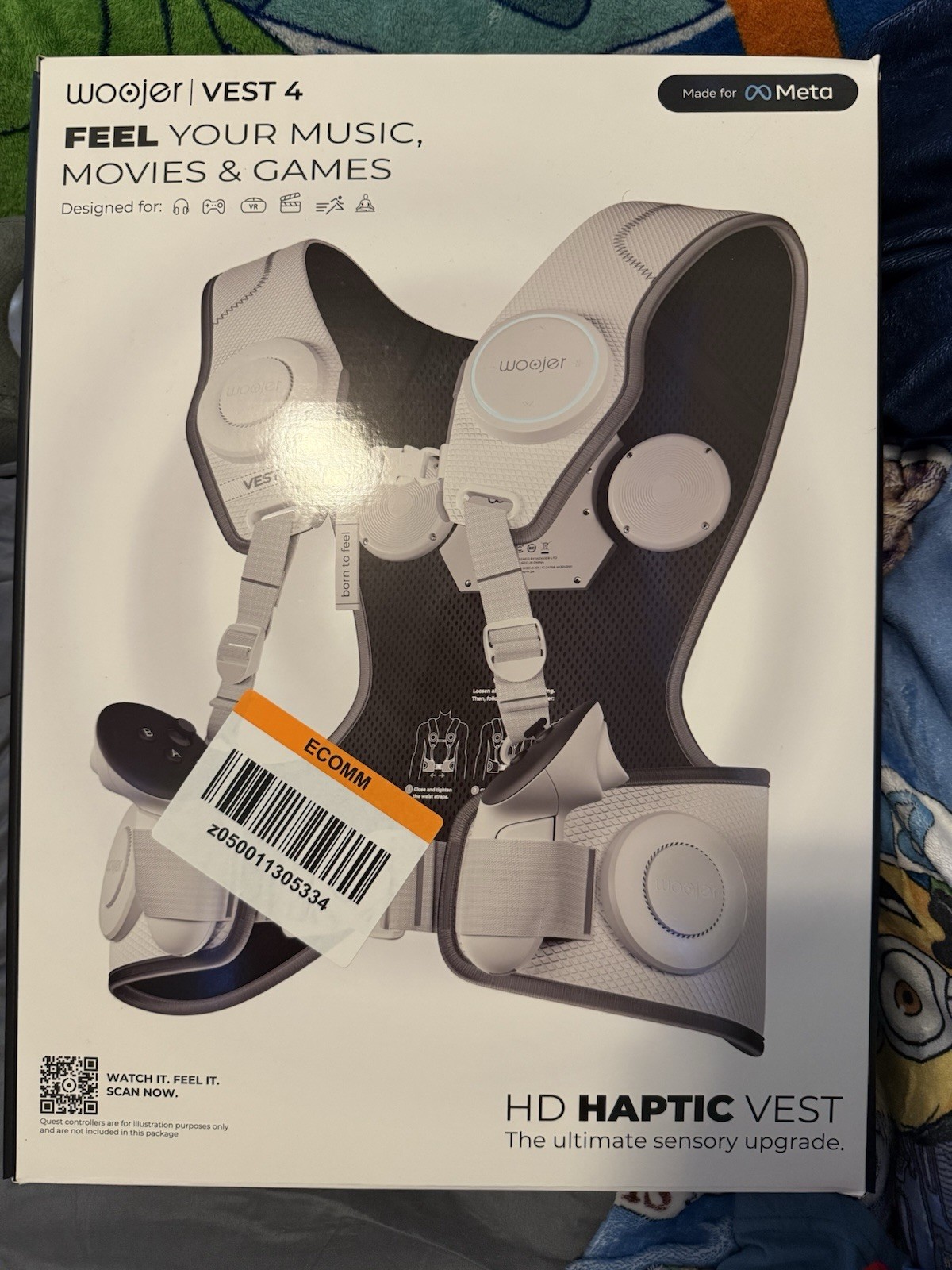 Woojer HD Haptic Vest 4 White By Meta