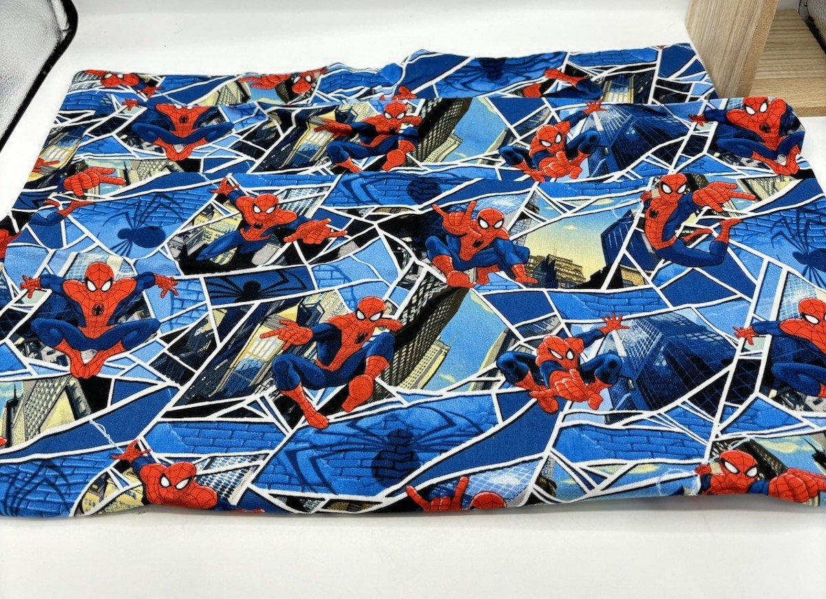 Spiderman Pillowcase 27"Long x 20" Wide Handmade Cotton Marvel