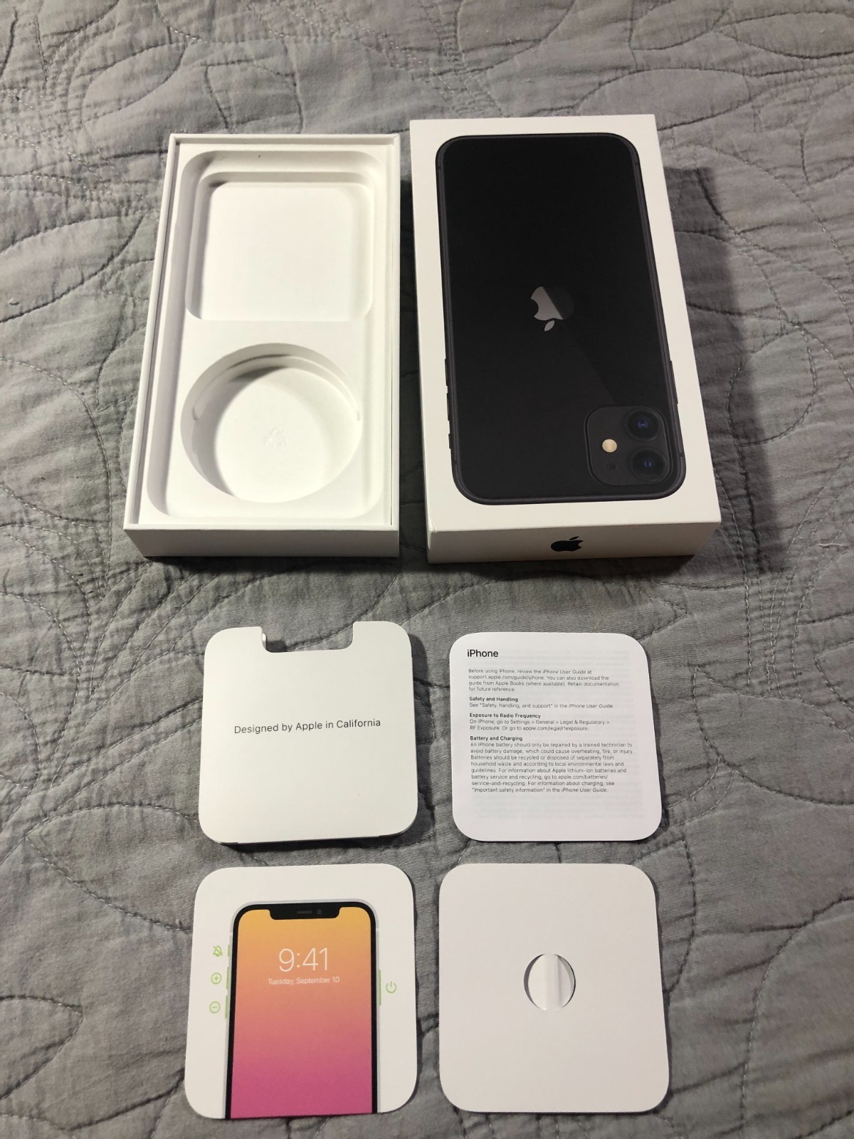 OEM Box for iPhone 11 Black 64gb (NO PHONE, BOX ONLY)