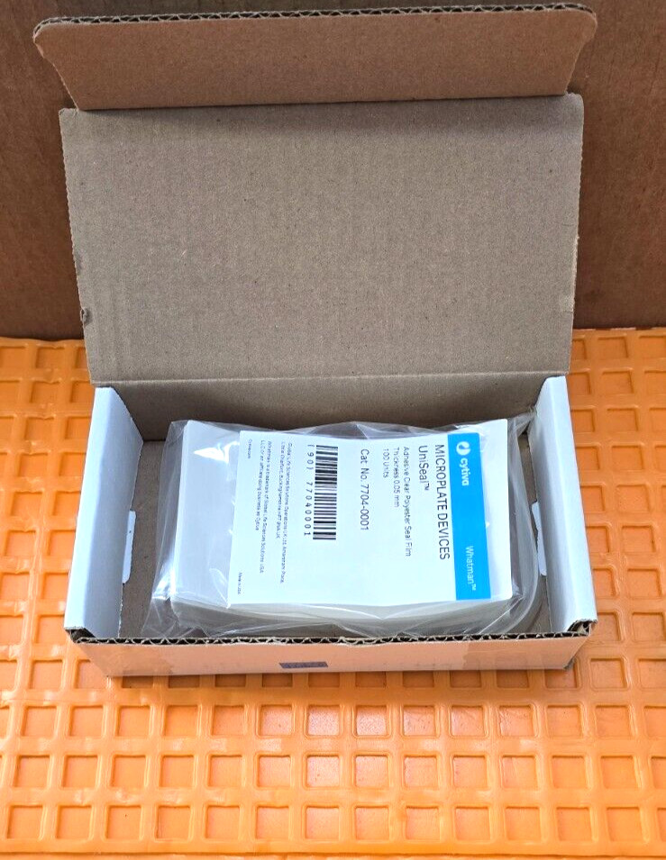 Box of 100 Units Cytiva Adhesive Clear Polyester Seal Film Thickness 0.05mm