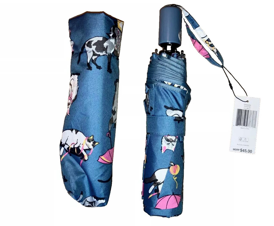 CAT'S MEOW Umbrella Auto Open Close NWT Vera Bradley