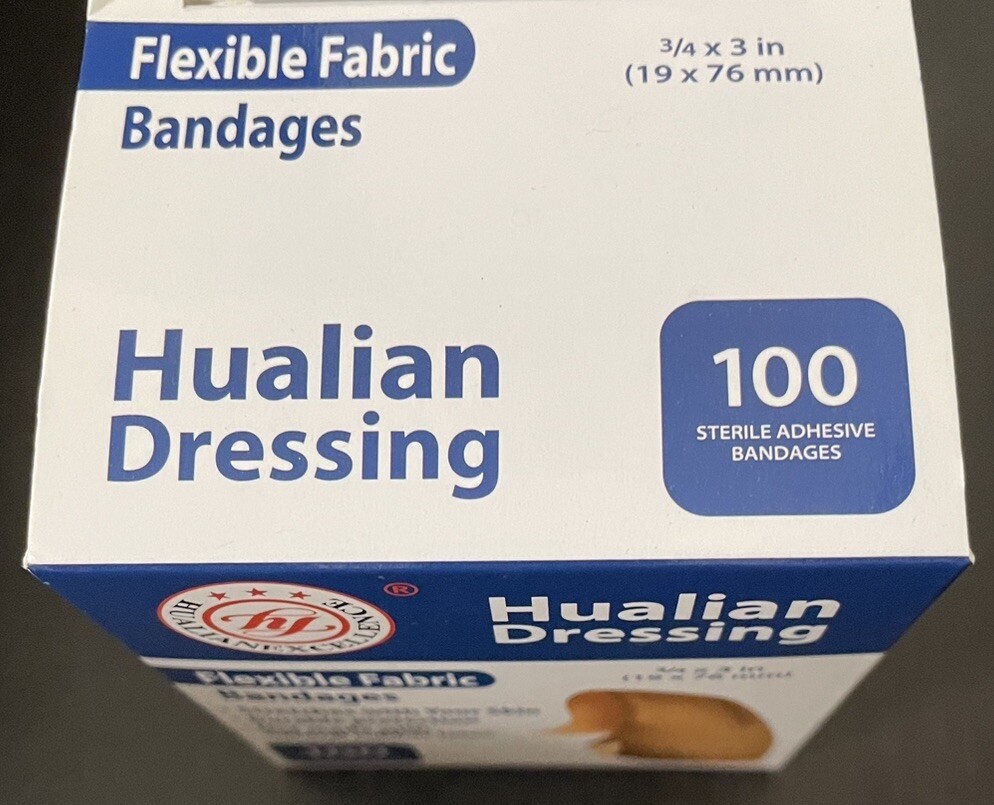 Hualian Flexible Fabric Bandages 100 Per Box