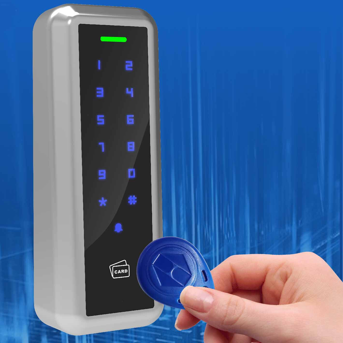 Touch Access Keypad RFID Card Reader 125KHz with Wiegand 26 bit Interface