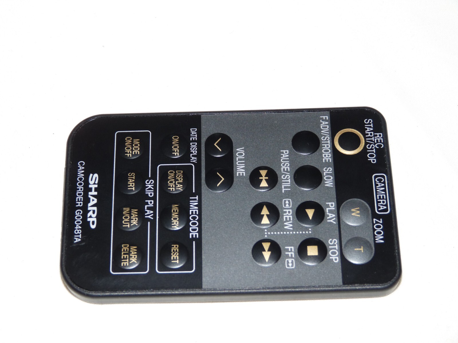 SHARP G0048TA Camcorder Remote control