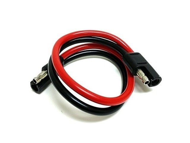 5 Pack 8 Gauge 12" 2 Pin Quick Disconnect Polarized Inline Molded Connectors
