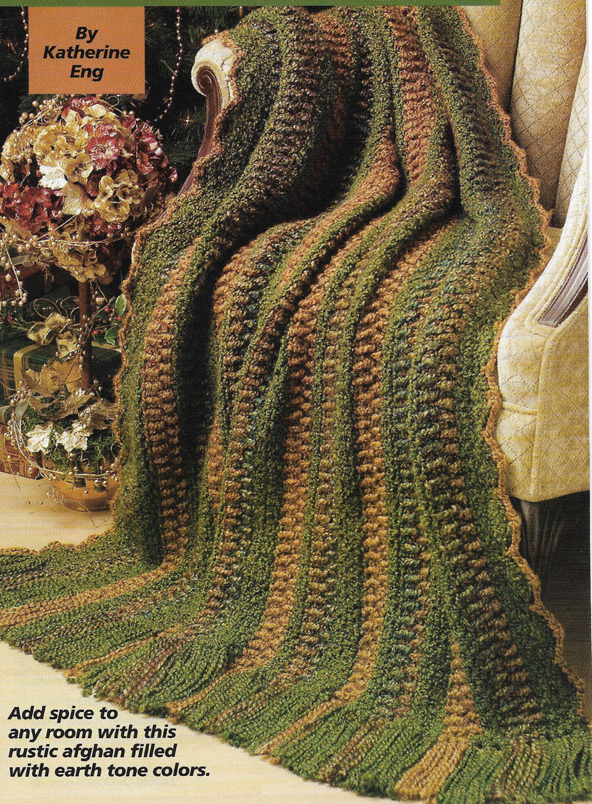 Cinnamon Spice Afghan crochet pattern instructions