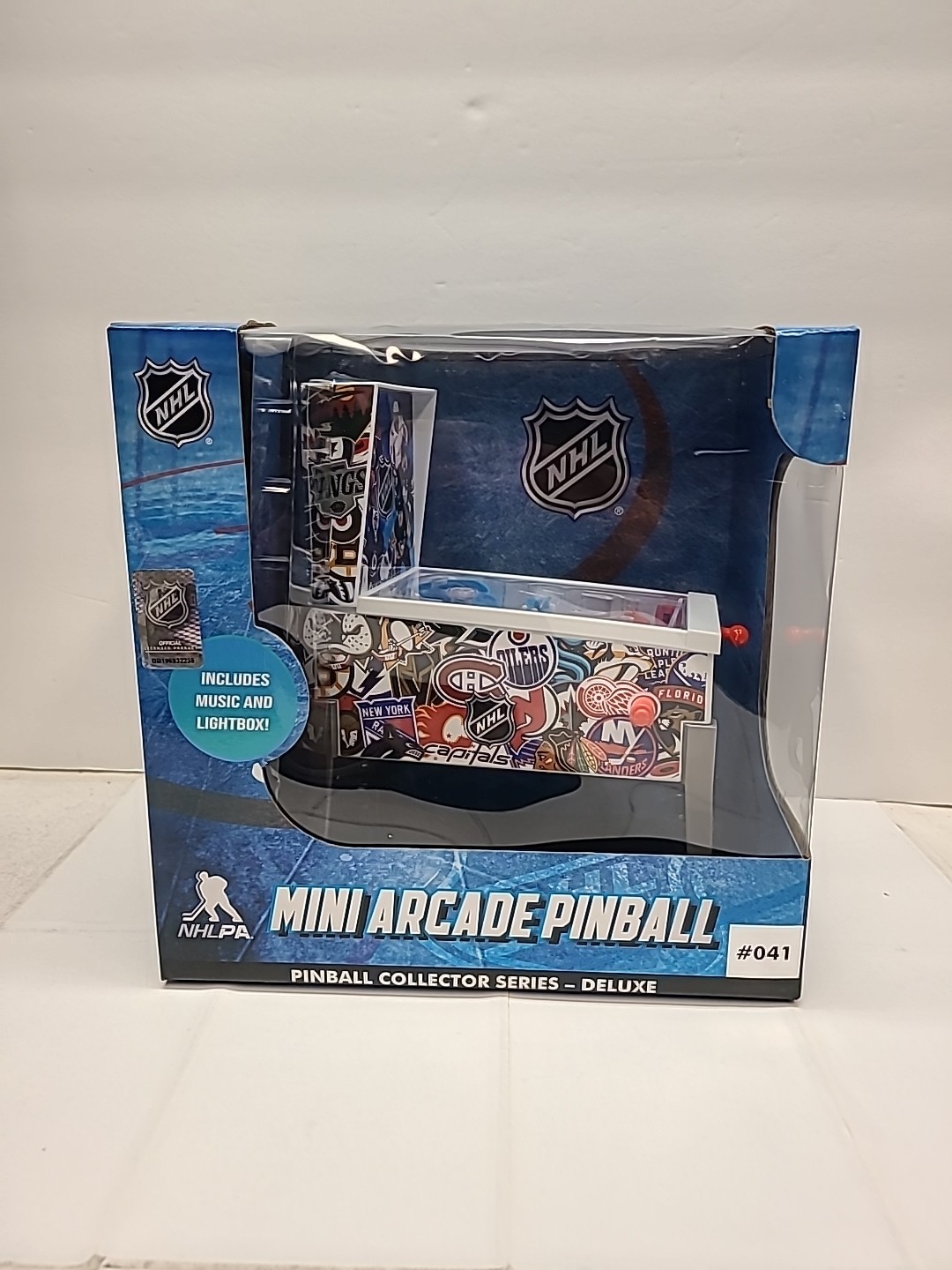 New NHL Mini Arcade Pinball – Collector Series Deluxe #041 Music & Lightbox
