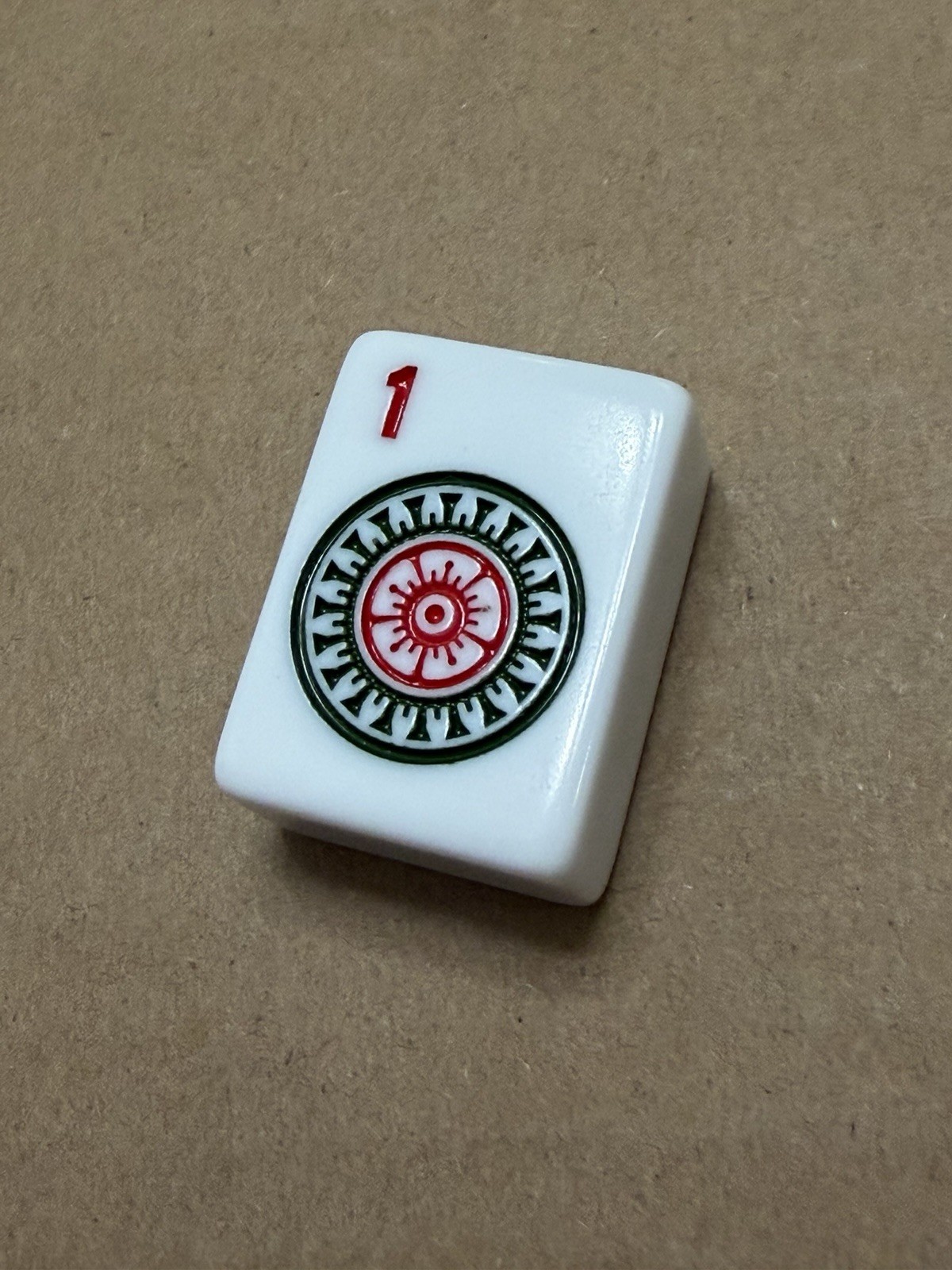 1 Dot - NEW - American Mahjong Replacement Tile White 1 1/8”x 7/8” x 1/2”