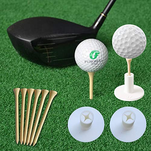 Keepup 10 Set Golf Rubber Tee Holder Set For Driving Range Golf Practi