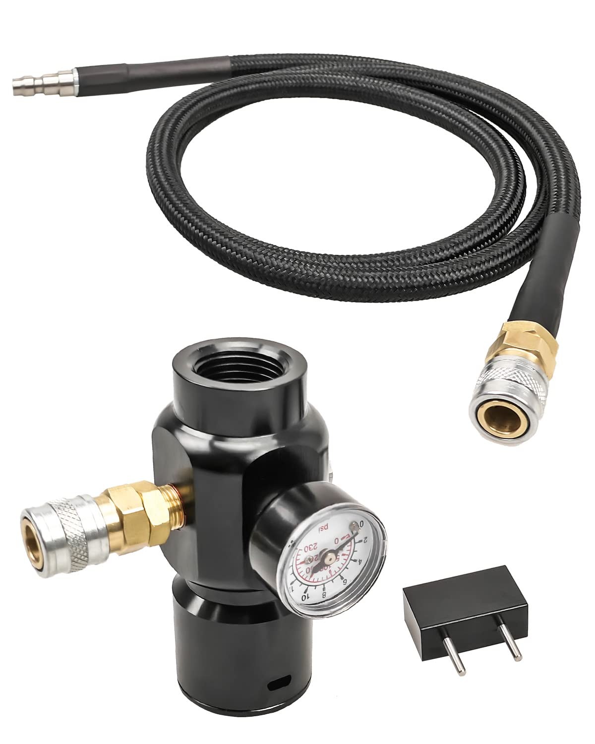 Paintball HPA Tank Pressure Regulator 0-130PSI Output 1500PSI Input Fast Refresh